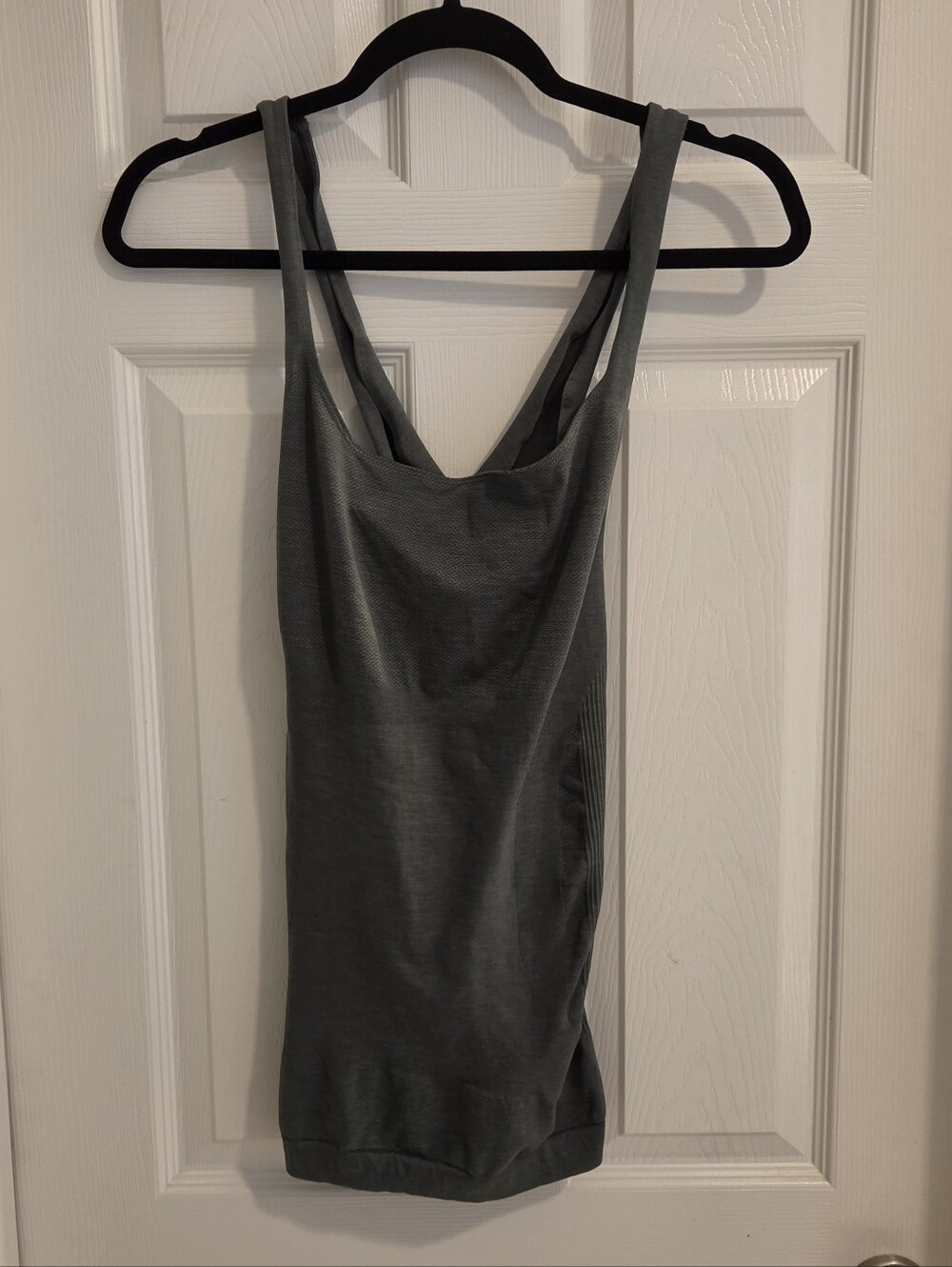 BLANQI Gray Double-Strap Tank Top